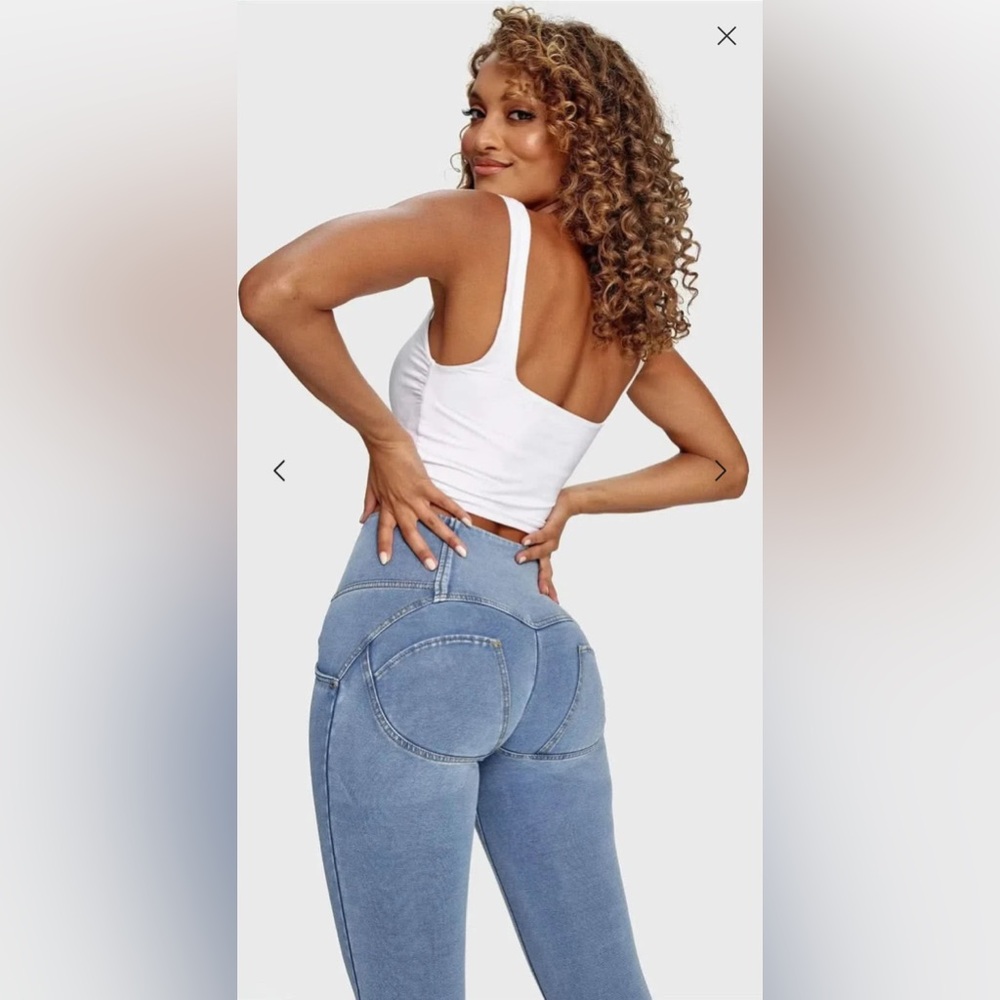 Freddy WR.UP 3 Button Light Blue w/Yellow stitching Size 2 (XS) - Picture 5 of 5